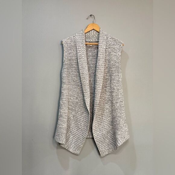 Gray LOFT Long Sleeveless Sweater Size XS/S EUC - Picture 3 of 5